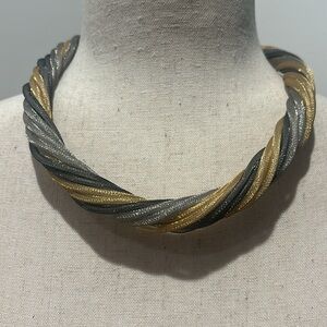 Ross Simon’s 18k gold Tri Twisted “Rope” Look Necklace